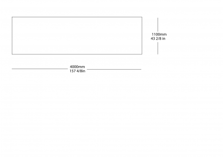 Tappeto 4000x1100mm