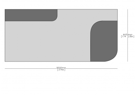 Tappeto 4430x9500mm