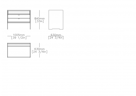 Freestanding wall L.1005mm