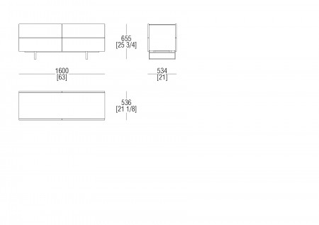 Chest of drawers W. 1600 mm