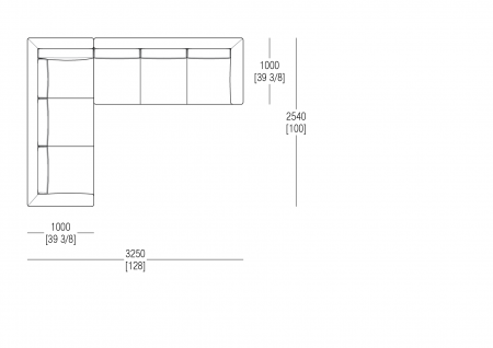 Composizione L. 3250 x P. 2540 mm