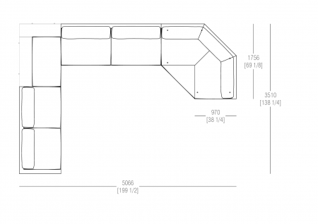 Composition W. 5066 x D. 3510 mm