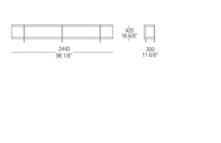 Elemento libreria L. 2440 mm