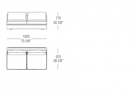 Central element L. 1920 mm 