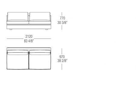 Central element W. 2120 mm 