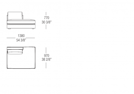 Central element W. 1380 mm 