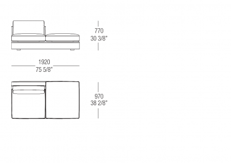 Central element W. 1920 mm 