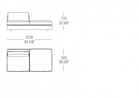 Central element W. 2120 mm