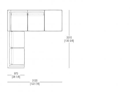 Composiztion W. 3120 x D. 3310 mm