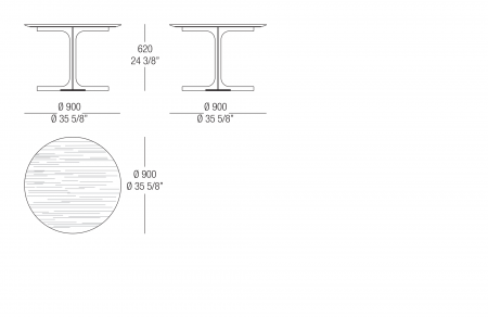 Round table with wood top